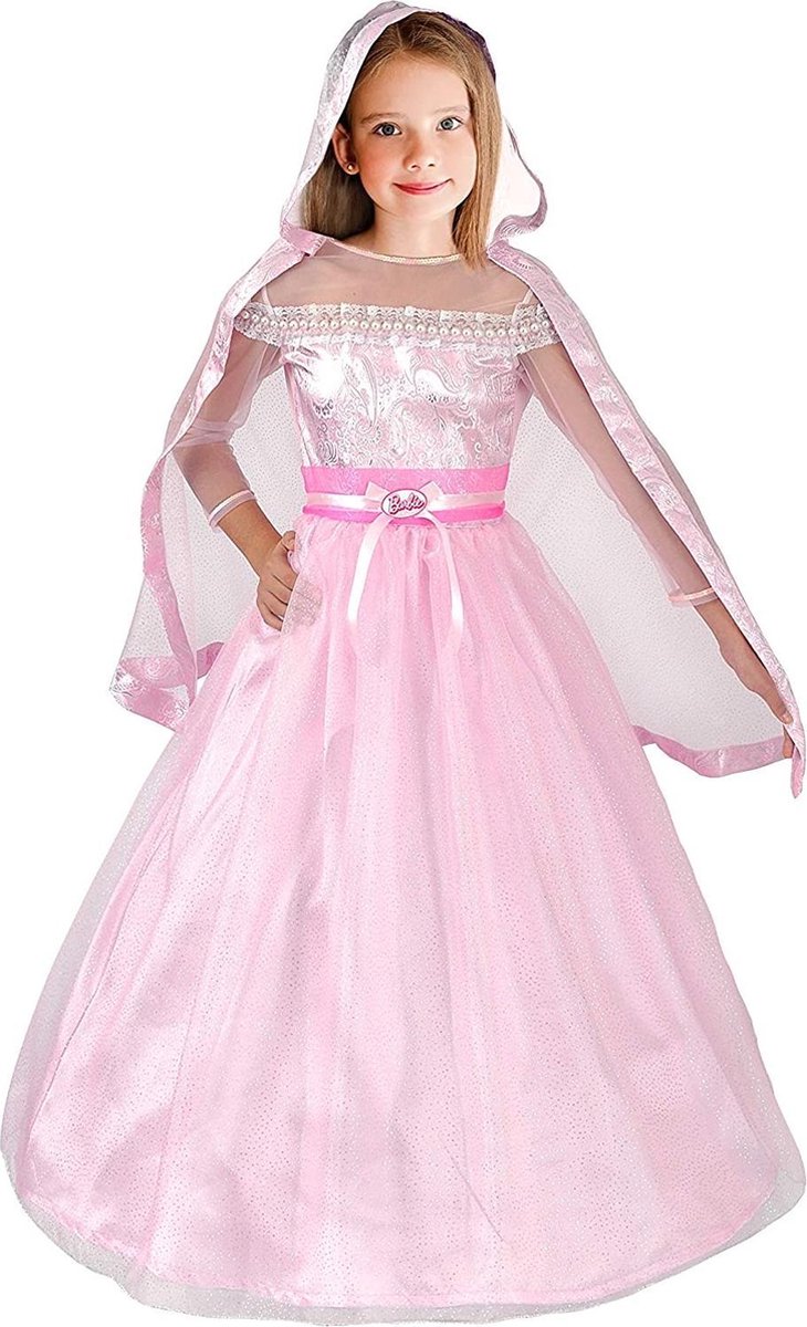 Barbie Déguisement Filles Polyester Rose 5-7 ans