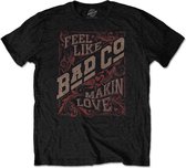 Bad Company Heren Tshirt -XL- Feel Like Making Love Zwart