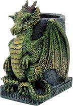 Nemesis Now Beeld/figuur Wyrm Pennenhouder Groen