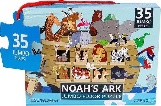 chaos Gouverneur Suradam Jumbo Vloerpuzzel Noah's Ark Junior 60 Cm Karton 35 Stukjes | bol.com