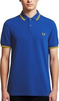 Fred Perry - Twin Tipped Shirt - Polo's - S - Blauw