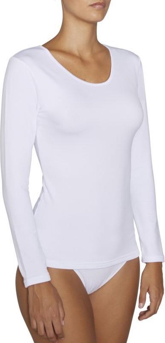 Ysabel Mora – Thermokleding – Thermoshirt Dames – Thermisch Onderhemd Dames met Lange Mouwen – Zwart – XXL