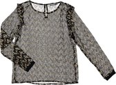 Geisha Jeans, Top chiffon zigzag & leopard - Dames