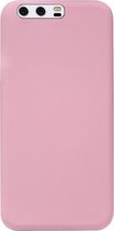 ADEL Siliconen Back Cover Softcase Hoesje Geschikt voor Huawei P10 - Roze