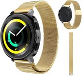 Milanees Smartwatch bandje - Geschikt voor  Samsung Gear Sport Milanese band - goud - Horlogeband / Polsband / Armband