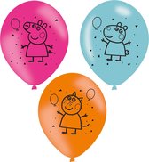 Peppa Pig ballonnen - 6 stuks