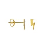 Karma Symbols oorbel M1696 Lightning Goud