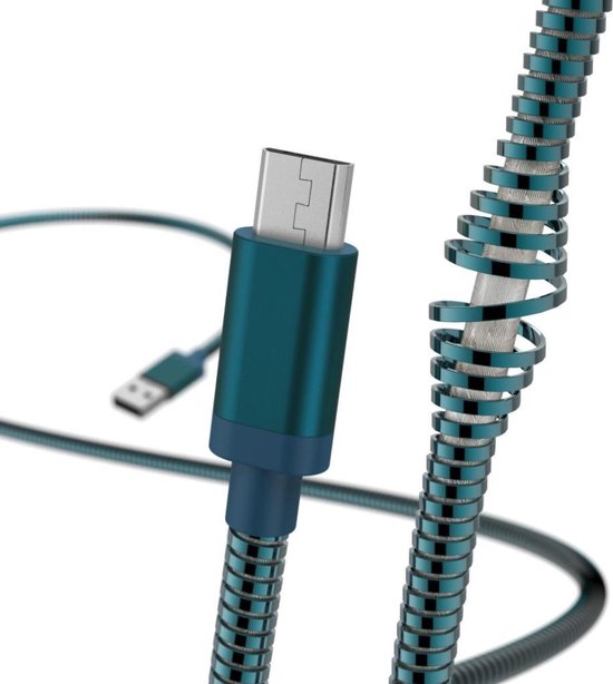 Hama Oplaad-/gegevenskabel Metall Micro-USB 1,5 M Blauw