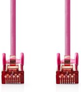 Nedis CCGP85221PK015 Cat6 S/ftp-netwerkkabel Rj45 Male - Rj45 Male 0,15 M Roze