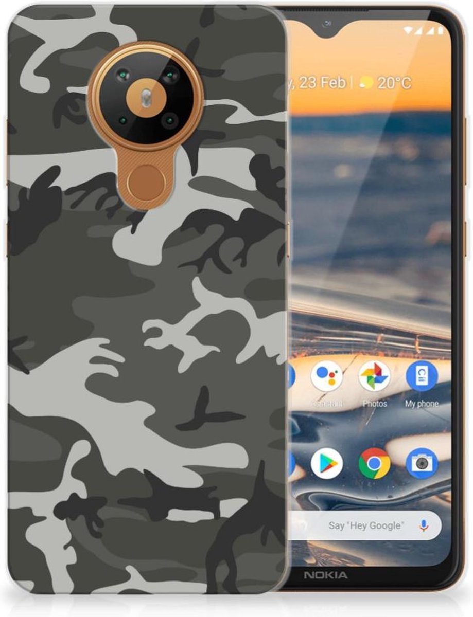 TPU Hoesje voor Nokia 5.3 TPU bumper Army Light