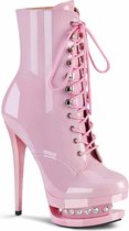 Pleaser Plateau Laarzen, Paaldans schoenen -37 Shoes- BLONDIE-R-1020 Paaldans schoenen Roze