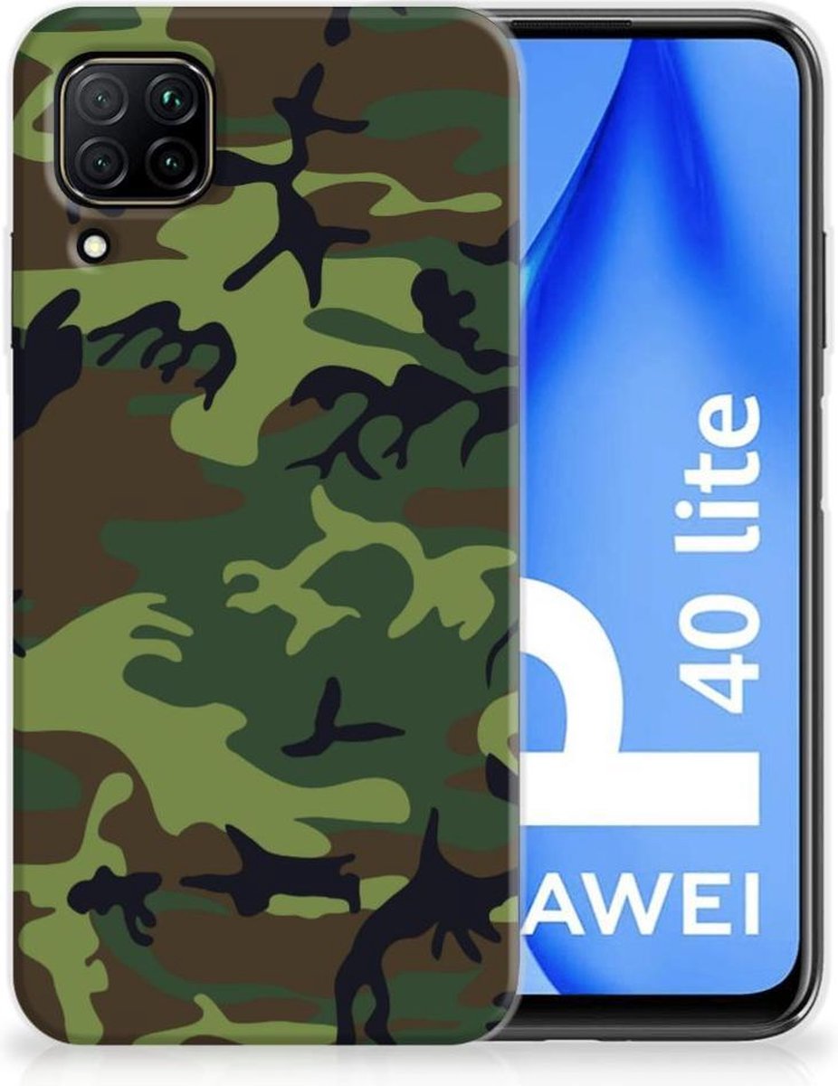Huawei P40 Lite TPU bumper Army Dark
