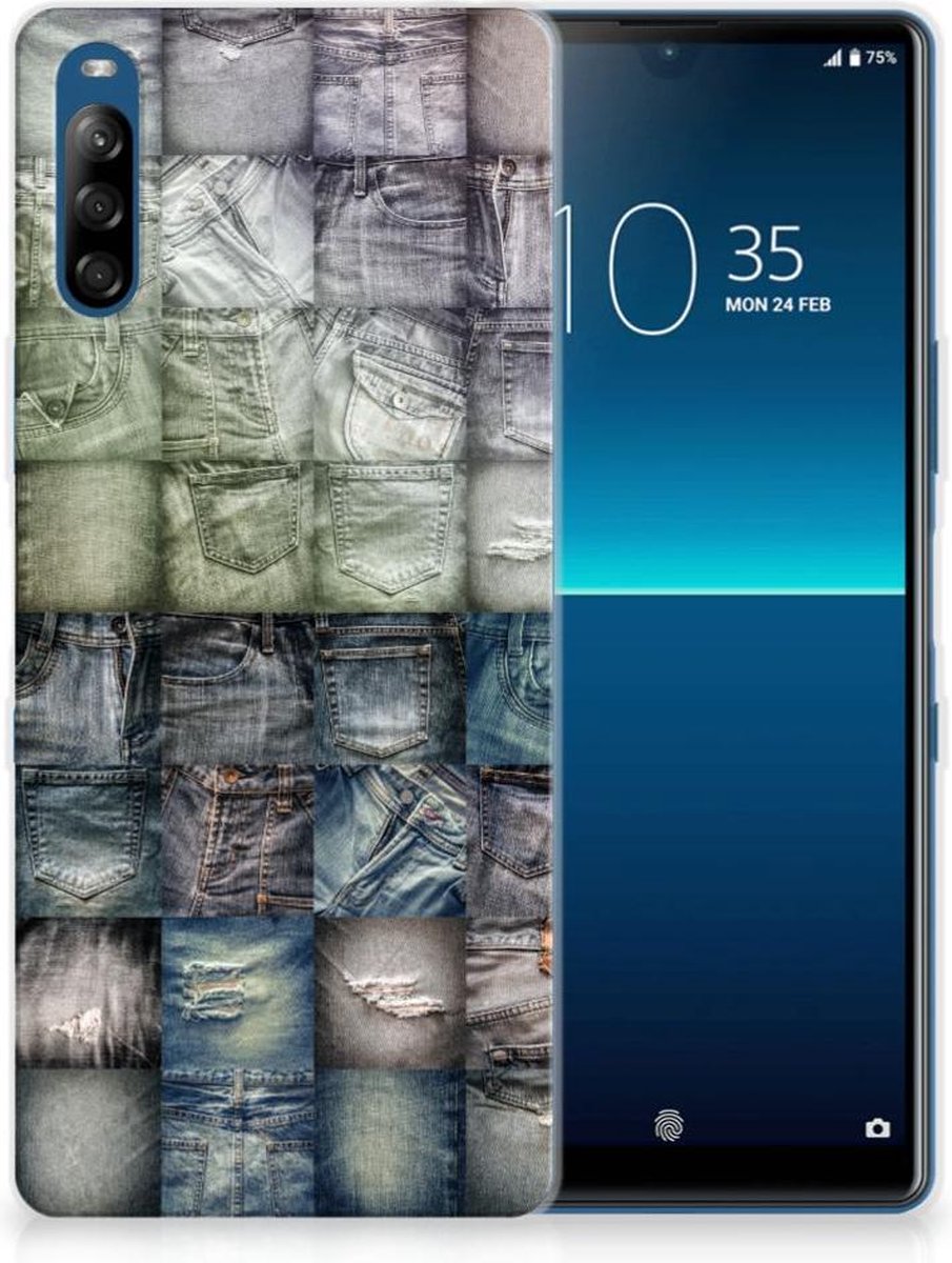 TPU Hoesje voor Silicone Back Cover Sony Xperia L4 Spijkerbroeken
