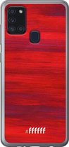 Samsung Galaxy A21s Hoesje Transparant TPU Case - Scarlet Canvas #ffffff