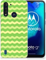 Smartphone hoesje Motorola Moto G8 Power Lite TPU Case Waves Green