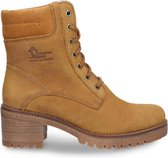 Panama Jack dames veterboots okergeel nubuck met warme voering