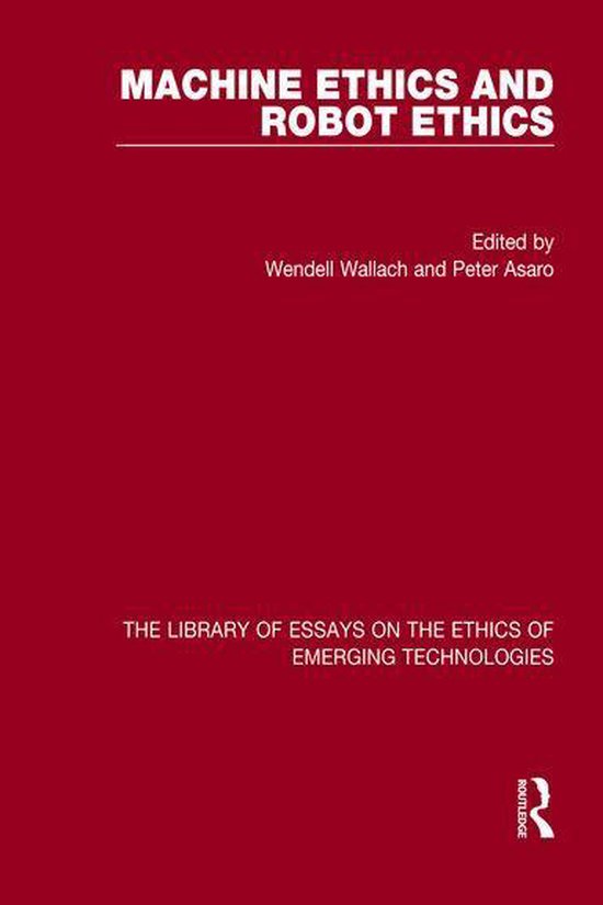 Machine Ethics and Robot Ethics - cover