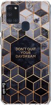 Casetastic Samsung Galaxy A21s (2020) Hoesje - Softcover Hoesje met Design - don't quit your daydream Print