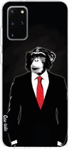 Casetastic Samsung Galaxy S20 Plus 4G/5G Hoesje - Softcover Hoesje met Design - Domesticated Monkey Print