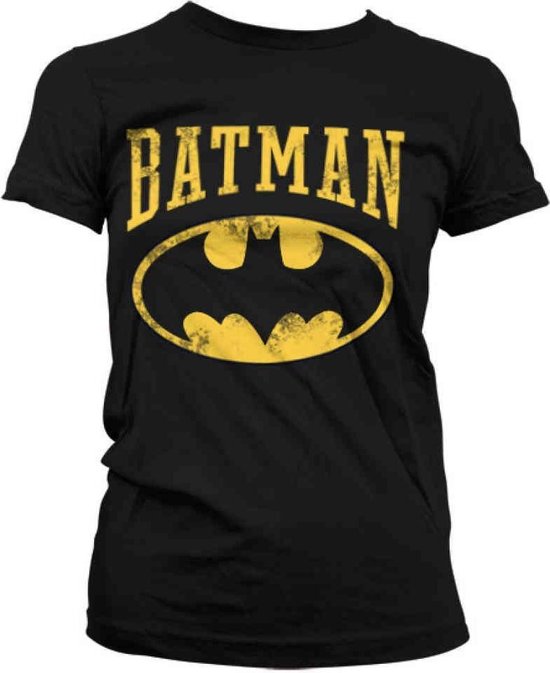 DC Comics Batman Dames Tshirt Vintage Zwart