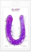 Glamy Double Dong - Dubbele Dildo - 29.5 x 3.3cm - Paars