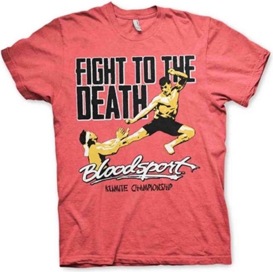 Bloodsport Heren Tshirt -S- Fight To The Death Rood