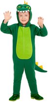 Widmann - Draak Kostuum - Draak Luca Kind Kostuum - Groen - Maat 104 - Halloween - Verkleedkleding