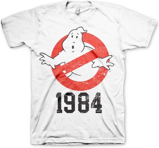 Ghostbusters Heren Tshirt -XL- 1984 Wit