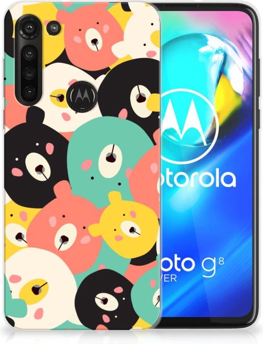 Motorola Moto G8 Power Telefoonhoesje met Naam Bears