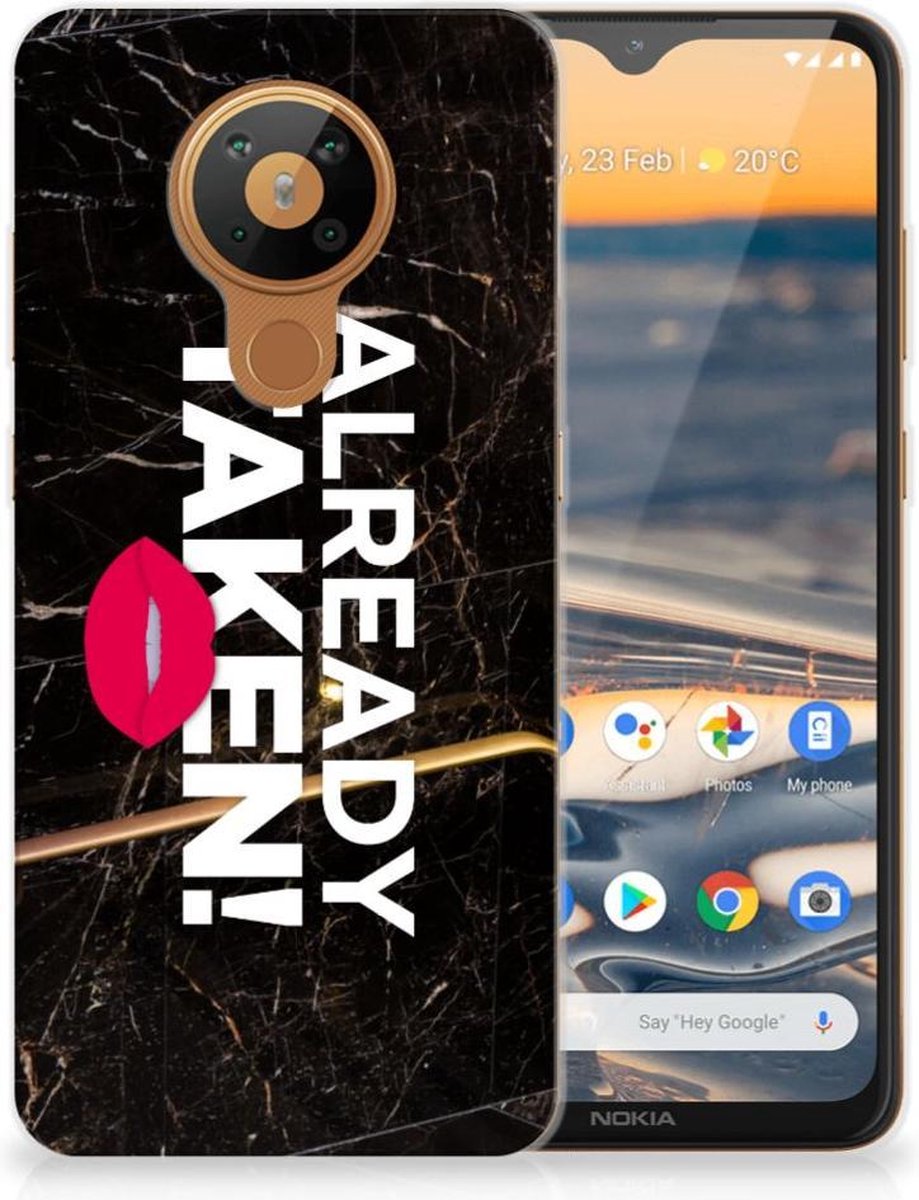 Nokia 5.3 Siliconen hoesje met naam Already Taken Black