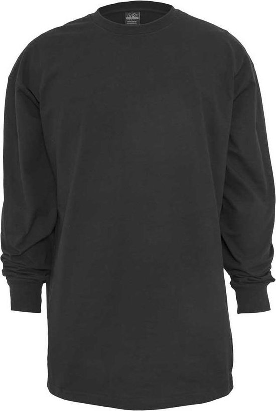 Urban Classics - Tall Longsleeve shirt - 4XL - Zwart