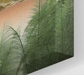 Dinosaurus T-Rex in tropisch woud - Foto op Canvas - 90 x 60 cm