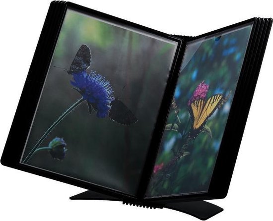 Bureaustandaard Flex O Frame Met 10 Tassen Zwart van Durable — afbeelding 2