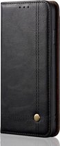 Samsung Galaxy A31 Hoesje Vintage Portemonnee Book Case Zwart