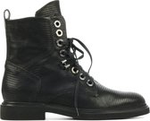 Piedi Nudi Vrouwen  Slangenprint Veterboots / Laarzen / Damesschoenen M71204-301pn - Zwart - maat 41