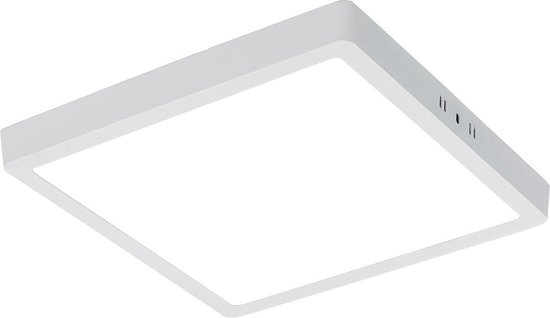 bol.com | LED Paneel - 30x30 Helder/Koud Wit 6400K - 28W Opbouw Vierkant -  Mat Wit - Flikkervrij