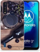 Telefoonhoesje Motorola Moto G8 Power Lite Leuk TPU Backcase Wijn