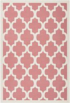 Roze vloerkleed - 160x230 cm  -  Symmetrisch patroon - Modern