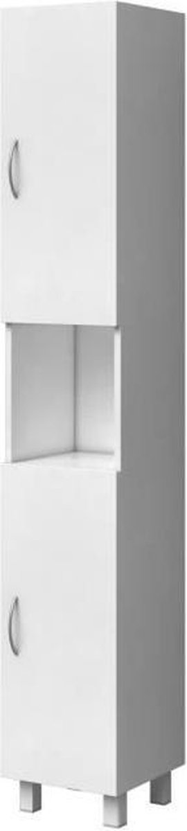 ESSENTIAL - Badkamer kolom 2 deuren - Wit - L 30 cm