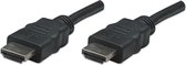 Manhattan 308441-CG HDMI-kabel HDMI Aansluitkabel HDMI-A-stekker, HDMI-A-stekker 7.50 m Zwart