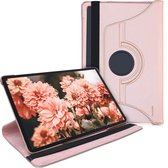 kwmobile hoes voor Samsung Galaxy Tab S7 Plus / Tab S7 FE - 360 graden beschermhoes - roségoud