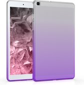 kwmobile hoes voor Samsung Galaxy Tab A 8.0 (2019) - siliconen beschermhoes voor tablet - Tweekleurig design - paars / transparant