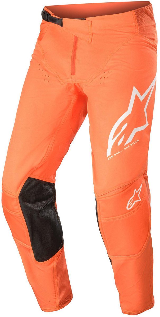 Alpinestars Techstar Factory Orange Off White Motorcycle Pants 30 - Maat - Broek