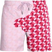 SEA'SONS - Zwembroek Jongens - Kleurveranderend - Sneldrogend - Roze - Maat 98/104 (SEASONS - Kleur veranderend)