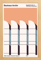 JUNIQE - Poster in houten lijst Bauhaus Archiv Print Borders -20x30