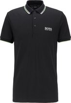 HUGO BOSS Paddy Pro regular fit - stretch heren polo korte mouw - zwart (contrast) -  Maat: XXL