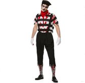 Karnival Costumes Kostuum Zombie Mime Heren Polyester 7-delig Maat L