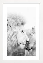 JUNIQE - Poster in houten lijst A Softer Side -20x30 /Grijs & Wit