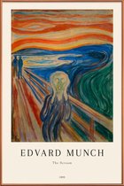 JUNIQE - Poster met kunststof lijst Munch - The Scream -40x60