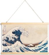 JUNIQE - Posterhanger Hokusai - De grote golf van Kanagawa -40x60